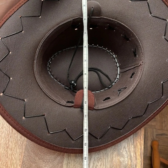 NWOT Brown Western Cowboy Hat - Picture 7 of 7